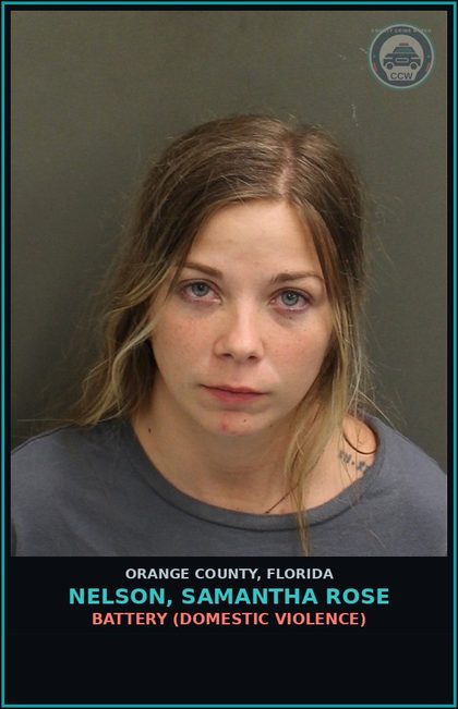 CCW arrest card for NELSON, SAMANTHA ROSE in Orange County: BATTERY (DOMESTIC VIOLENCE)