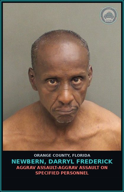 CCW arrest card for NEWBERN, DARRYL FREDERICK in Orange County: AGGRAV ASSAULT-AGGRAV ASSAULT ON SPECIFIED PERSONNEL