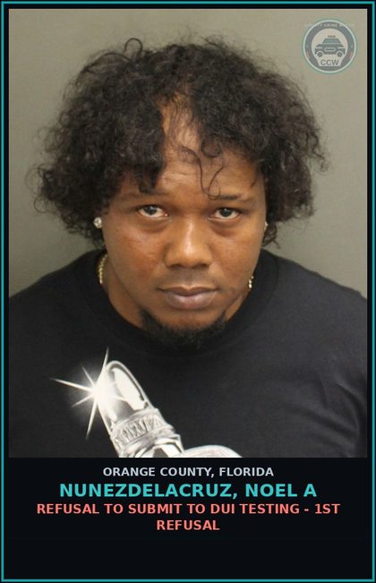 CCW arrest card for NUNEZDELACRUZ, NOEL A in Orange County: URINATING OR DEFECATING IN PUBLIC