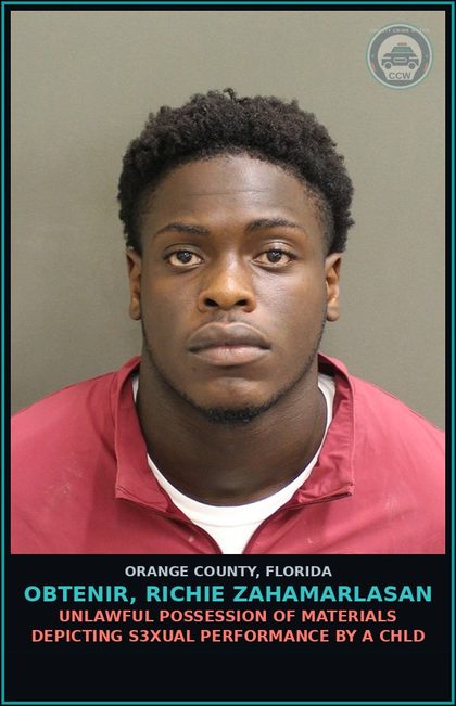 CCW arrest card for OBTENIR, RICHIE ZAHAMARLASAN in Orange County: PROMOTE s3x PERFORMANCE/chld