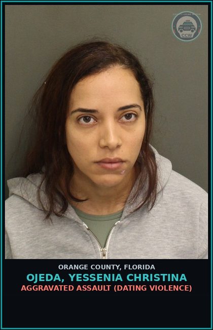 CCW arrest card for OJEDA, YESSENIA CHRISTINA in Orange County: CRIMINAL MISCHIEF (>$200, <$1000)