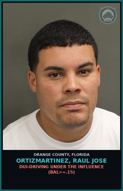 CCW arrest card for ORTIZMARTINEZ, RAUL JOSE in Orange County: FAILURE OF DEFENDANT TO APPEAR