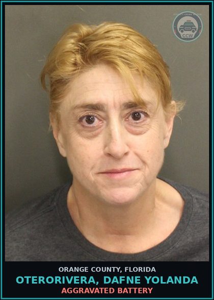 CCW arrest card for OTERORIVERA, DAFNE YOLANDA in Orange County: AGGRAVATED BATTERY