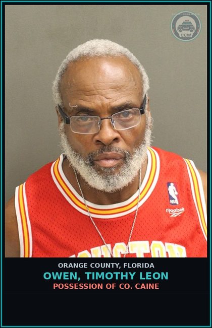 CCW arrest card for OWEN, TIMOTHY LEON in Orange County: POSSESSION OF COCAINE