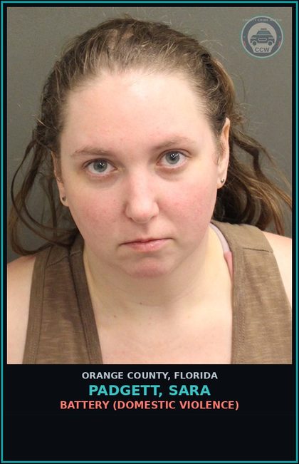 CCW arrest card for PADGETT, SARA in Orange County: BATTERY (DOMESTIC VIOLENCE)