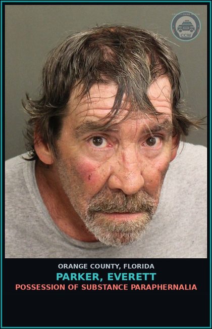 CCW arrest card for PARKER, EVERETT in Orange County: ALCOHOLIC BEVERAGES, OPEN CONTAINERS
