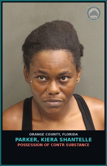 CCW arrest card for PARKER, KIERA SHANTELLE in Orange County: PROVIDING FALSE ID TO LAW ENFORCEMENT OFF.