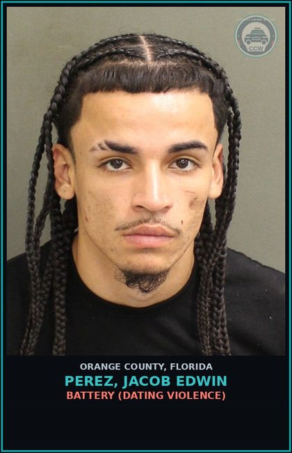 CCW arrest card for PEREZ, JACOB EDWIN in Orange County: WRITTEN/ELEC THREAT TO KILL BODILY HARM ANOTHER