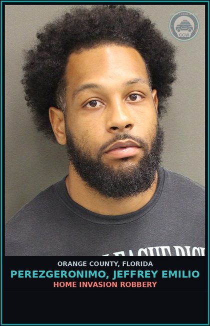 CCW arrest card for PEREZGERONIMO, JEFFREY EMILIO in Orange County: VIOLATION OF PROBATION