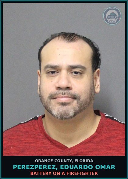 CCW arrest card for PEREZPEREZ, EDUARDO OMAR in Orange County: RESISTING OFFICER WITH VIOLENCE