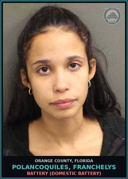 CCW arrest card for POLANCOQUILES, FRANCHELYS in Orange County: BATTERY (DOMESTIC BATTERY)