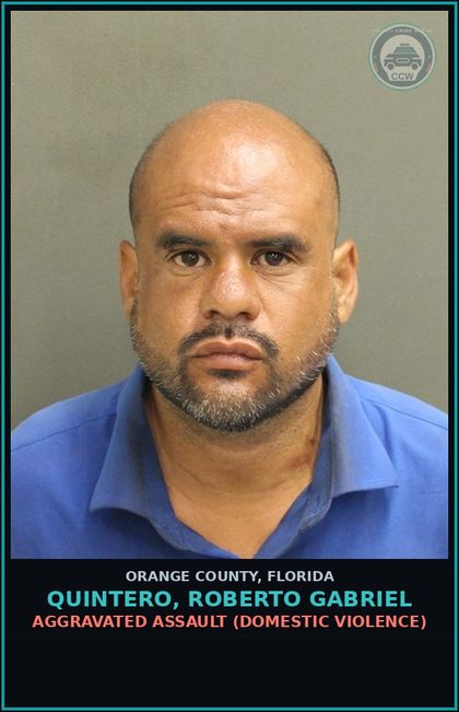 CCW arrest card for QUINTERO, ROBERTO GABRIEL in Orange County: TRESPASSING-STRUCTURE OR CONVEYANCE