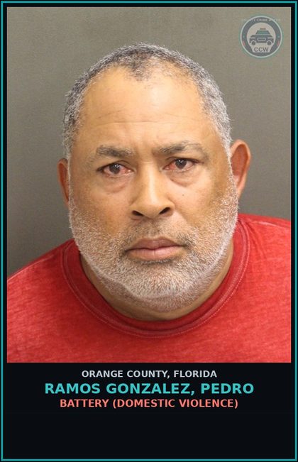CCW arrest card for RAMOS GONZALEZ, PEDRO in Orange County: BATTERY (DOMESTIC VIOLENCE)
