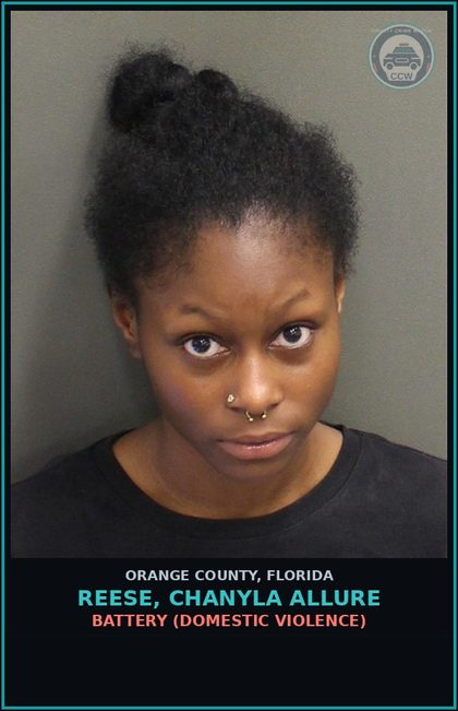 CCW arrest card for REESE, CHANYLA ALLURE in Orange County: BATTERY (DOMESTIC VIOLENCE)