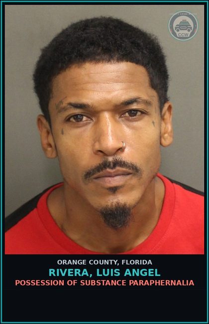 CCW arrest card for RIVERA, LUIS ANGEL in Orange County: POSSESSION OF DRUG PARAPHERNALIA
