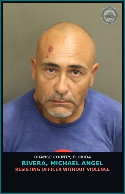 CCW arrest card for RIVERA, MICHAEL ANGEL in Orange County: CAMPING PROHIBITED; EXCEPTIONS