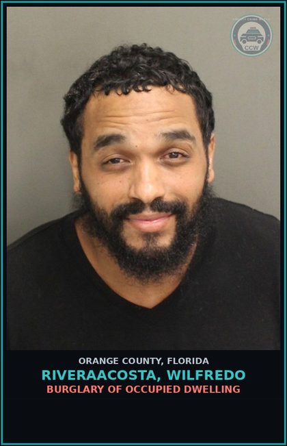 CCW arrest card for RIVERAACOSTA, WILFREDO in Orange County: LARC-PETIT THEFT PROPERTY DWELLING/CURTILAGE <$40
