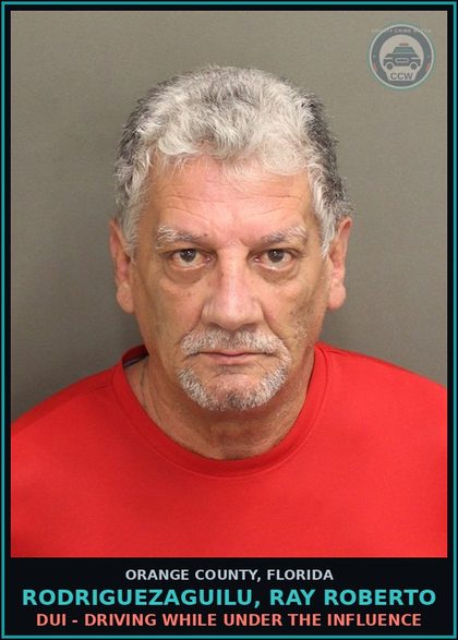 CCW arrest card for RODRIGUEZAGUILU, RAY ROBERTO in Orange County: OUT-OF-COUNTY WARRANT-OUT-OF-COUNTY WARRANT