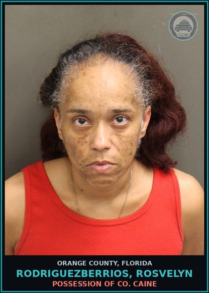 CCW arrest card for RODRIGUEZBERRIOS, ROSVELYN in Orange County: OUT-OF-COUNTY WARRANT-OUT-OF-COUNTY WARRANT