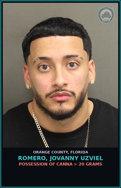 CCW arrest card for ROMERO, JOVANNY UZVIEL in Orange County: FAILURE OF DEFENDANT TO APPEAR