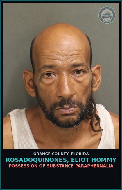 CCW arrest card for ROSADOQUINONES, ELIOT HOMMY in Orange County: VIOLATION OF PROBATION