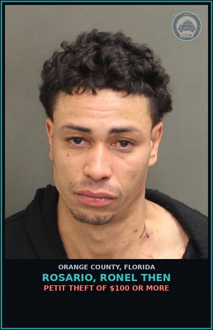 CCW arrest card for ROSARIO, RONEL THEN in Orange County: FAILURE OF DEFENDANT TO APPEAR