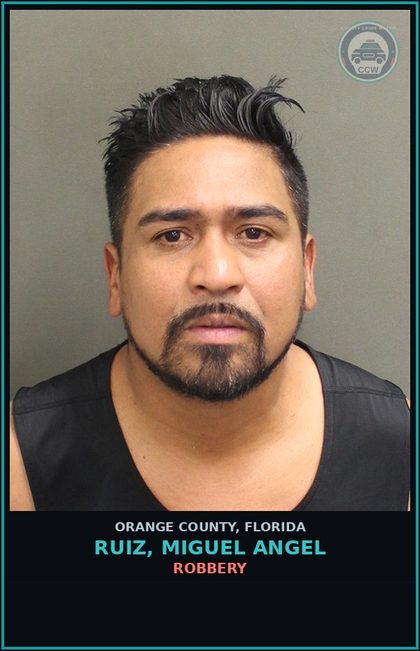 CCW arrest card for RUIZ, MIGUEL ANGEL in Orange County: FAILURE OF DEFENDANT TO APPEAR