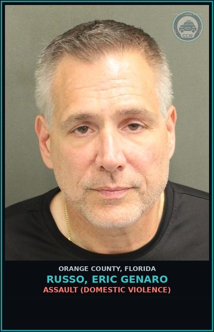 CCW arrest card for RUSSO, ERIC GENARO in Orange County: ASSAULT (DOMESTIC VIOLENCE)