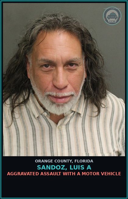CCW arrest card for SANDOZ, LUIS A in Orange County: VIOLATION OF PROBATION