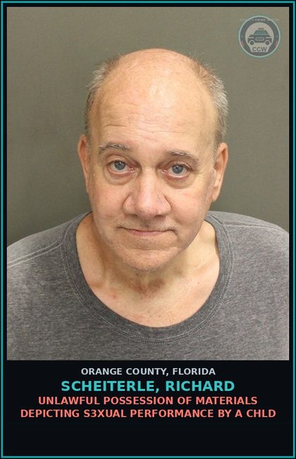 CCW arrest card for SCHEITERLE, RICHARD in Orange County: s3x OFFENDER VIOLATION-FAIL TO REG EMAIL ADDRESS INTERNET IDENTIFIERS