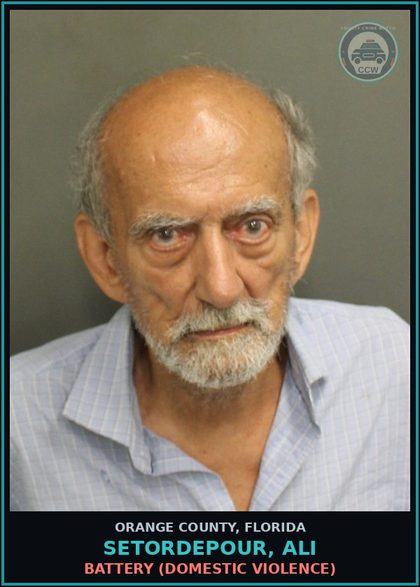 CCW arrest card for SETORDEPOUR, ALI in Orange County: BATTERY (DOMESTIC VIOLENCE)