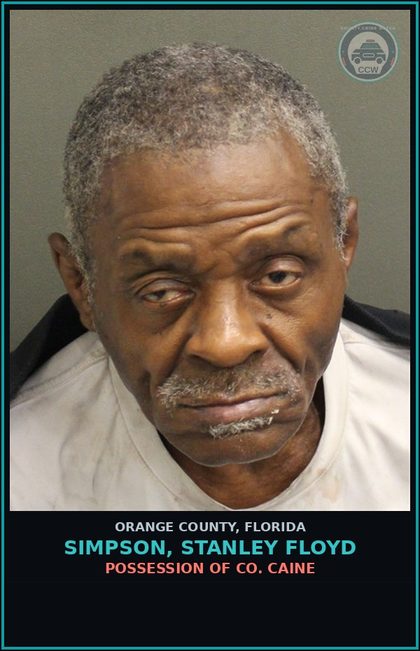CCW arrest card for SIMPSON, STANLEY FLOYD in Orange County: POSSESSION OF COCAINE
