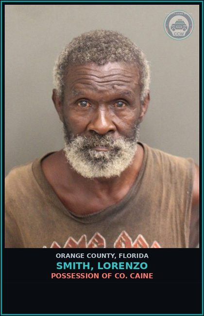 CCW arrest card for SMITH, LORENZO in Orange County: POSSESSION OF COCAINE