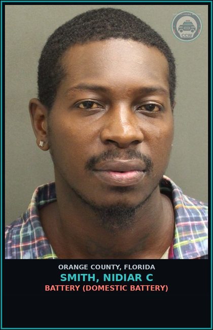 CCW arrest card for SMITH, NIDIAR C in Orange County: BATTERY (DOMESTIC BATTERY)