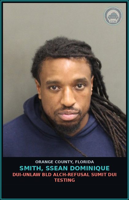 CCW arrest card for SMITH, SSEAN DOMINIQUE in Orange County: VIOLATION OF PROBATION