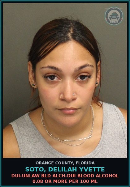 CCW arrest card for SOTO, DELILAH YVETTE in Orange County: VIOLATION OF PROBATION - OUT OF COUNTY