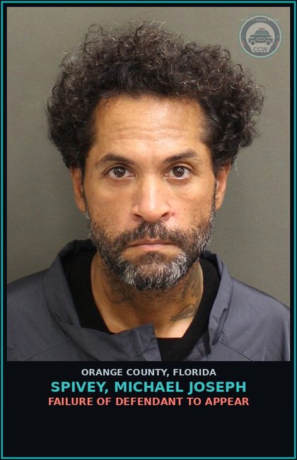 CCW arrest card for SPIVEY, MICHAEL JOSEPH in Orange County: FAILURE OF DEFENDANT TO APPEAR