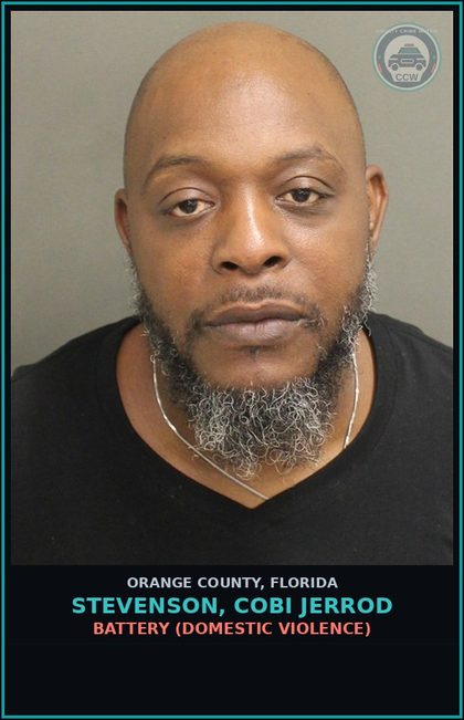 CCW arrest card for STEVENSON, COBI JERROD in Orange County: BATTERY (DOMESTIC VIOLENCE)