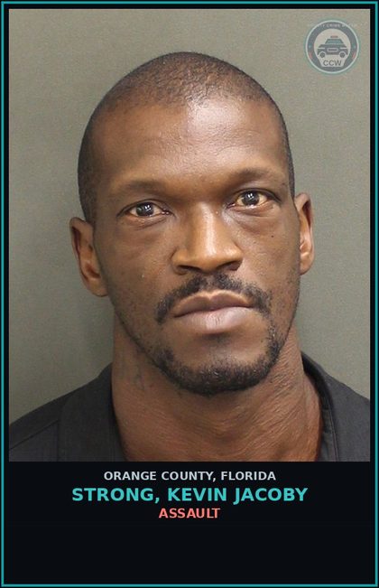 CCW arrest card for STRONG, KEVIN JACOBY in Orange County: ASSAULT