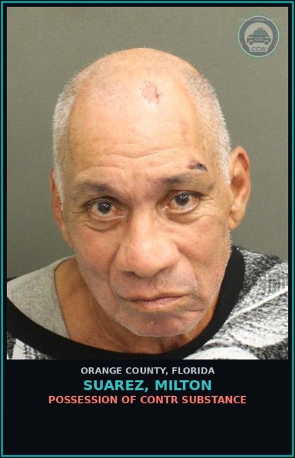 CCW arrest card for SUAREZ, MILTON in Orange County: ALCOHOLIC BEVERAGES, OPEN CONTAINERS