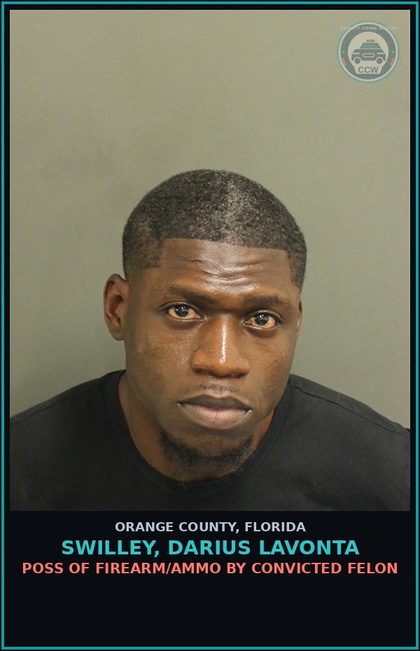 CCW arrest card for SWILLEY, DARIUS LAVONTA in Orange County: DISORDERLY CONDUCT