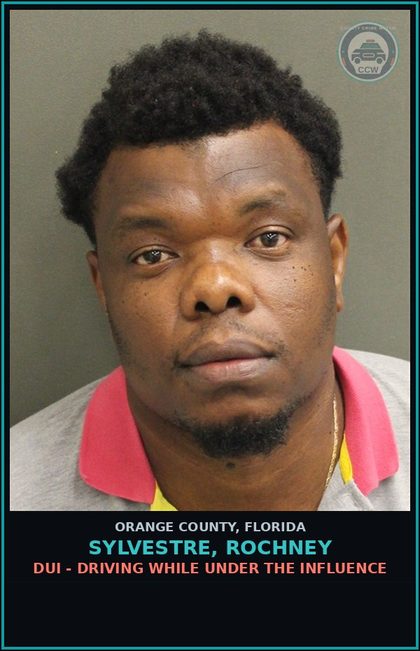 CCW arrest card for SYLVESTRE, ROCHNEY in Orange County: DUI - DRIVING WHILE UNDER THE INFLUENCE