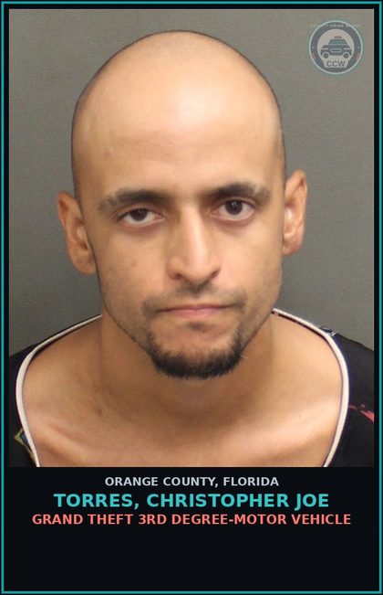 CCW arrest card for TORRES, CHRISTOPHER JOE in Orange County: FAILURE OF DEFENDANT TO APPEAR