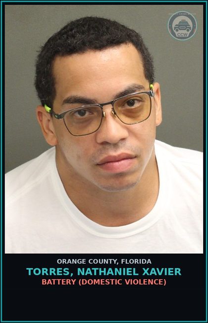 CCW arrest card for TORRES, NATHANIEL XAVIER in Orange County: VIOLATION OF PROBATION