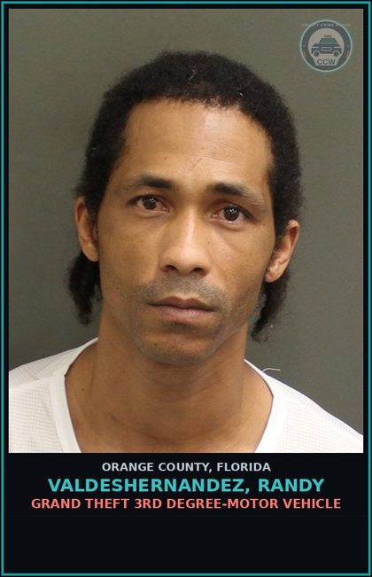 CCW arrest card for VALDESHERNANDEZ, RANDY in Orange County: FAILURE OF DEFENDANT TO APPEAR