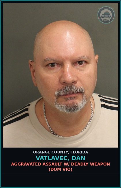 CCW arrest card for VATLAVEC, DAN in Orange County: BATTERY (DOMESTIC VIOLENCE)