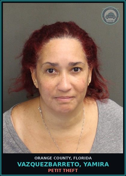 CCW arrest card for VAZQUEZBARRETO, YAMIRA in Orange County: VIOLATION OF PROBATION - OUT OF COUNTY