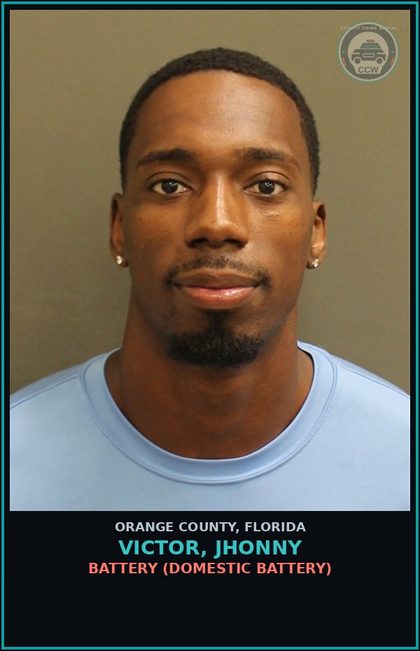 CCW arrest card for VICTOR, JHONNY in Orange County: BATTERY (DOMESTIC BATTERY)