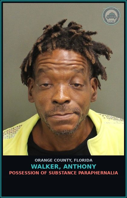 CCW arrest card for WALKER, ANTHONY in Orange County: SALE/DELIVERY OF COCAINE