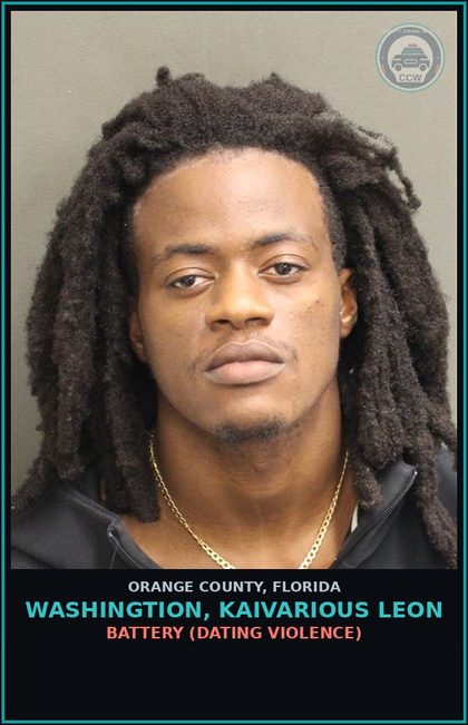 CCW arrest card for WASHINGTION, KAIVARIOUS LEON in Orange County: FALSE IMPRISONMENT
